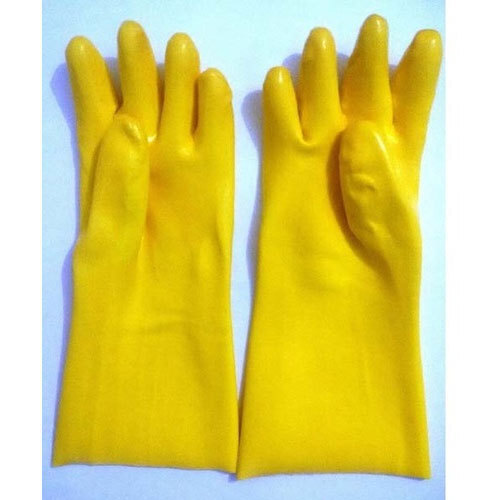 All Color Yellow Safety Industrial Rubber Gloves For Construction/Heavy Duty Work