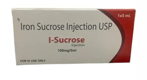 Liquid 100Mg/5Ml Iron Sucrose Injection For Iv Use Only, 1X5Ml Pack