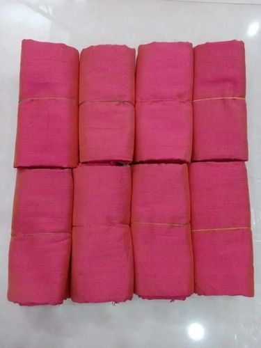 Pink 2.25 Meters 70 Gm/2 Comfortable Breathable Plain Blouse Silk Fabric For Women