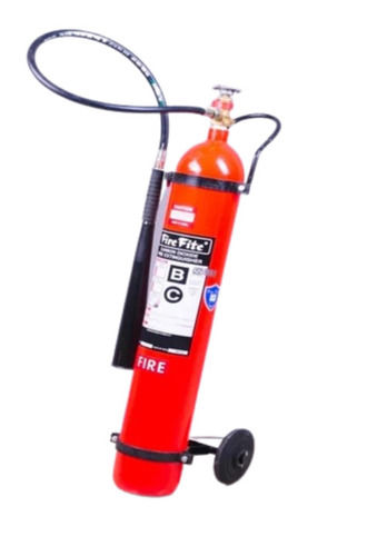 Red 45X30X33 Inches 12 Kg Heavy Mild Steel Co2 Fire Extinguisher For Fire Safety