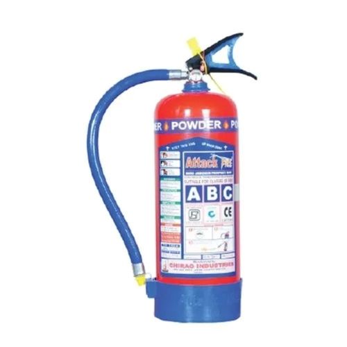 Red 85 X 25 X 86 Cm 6 Kg Dry Powder Mild Steel Fire Extinguisher For Fire Flame Safety