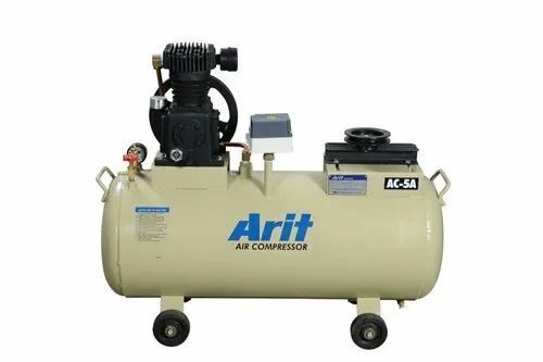 Air Compressor - 1 Hp, 80 L Tank Capacity, 0-20 Cfm Flow Rate | New, Electric Power, Air Cooled, Portable Design