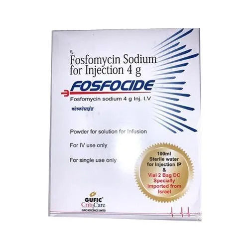 Fosfocide Fosfomycin Sodium 4 GM Antibiotic Injection