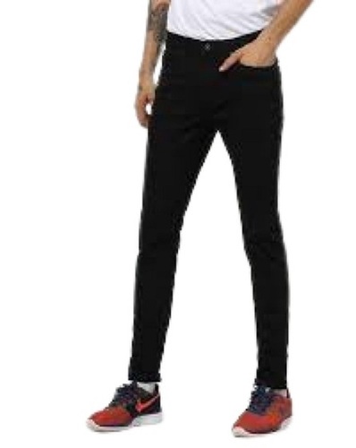 Black Men Washable Without Fade Plain Slim Fit Comfortable High Quality Cotton Pant