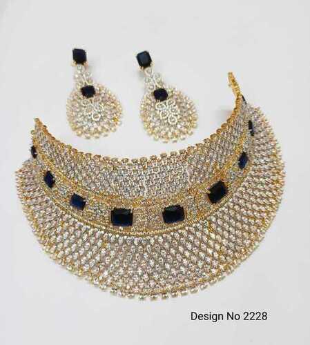 Party Wear Lightweight Skin-Friendly Artificial Necklace Set For Ladies