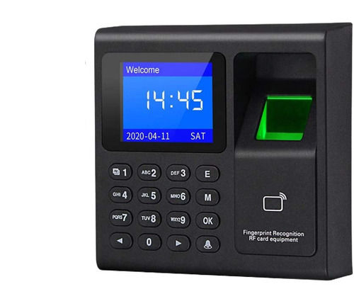 Recorder Plastic Biometric Fingerprint Machine Time Attendance System Identification Time: 2 Seconds