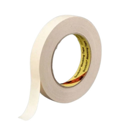 White 1 Inch 0.5 Mm Thick Acrylic Adhesive Single Side Paper Masking Tape