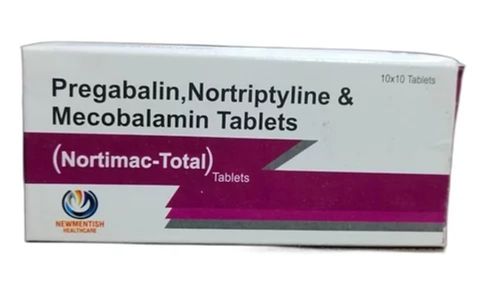 10*10 प्रीगैबलिन नॉर्ट्रिप्टिलाइन और मेकोबालामिन टैबलेट्स न्यूरोपैथिक दर्द के लिए जेनेरिक ड्रग्स