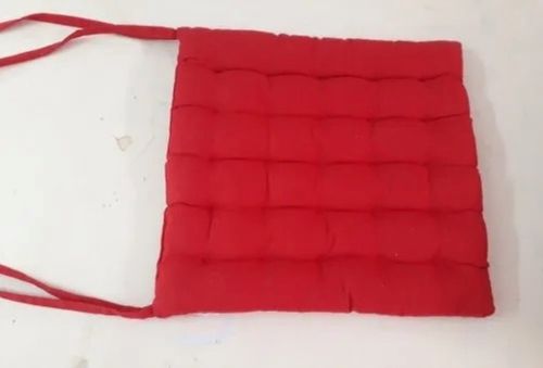 Red 12X12Cm 100G Plain Dyed Square Soft Non-Static Cotton Cushions For Chair