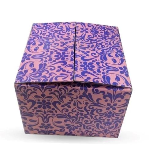 Yes 12X18X12 Cm Square Recyclable Printed Cardboard Corrugated Box For Gifting