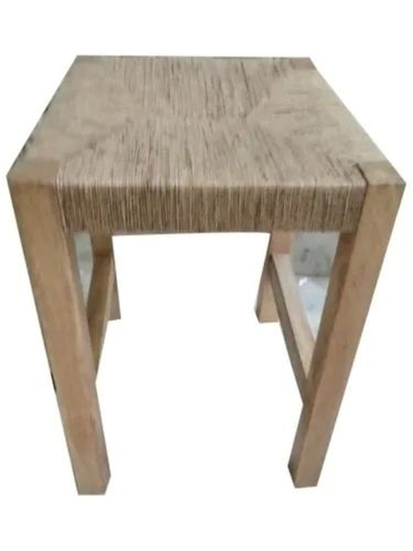 2 X 2 X 3 Feet Solid Non Foldable Handmade Polished Wooden Square Stool