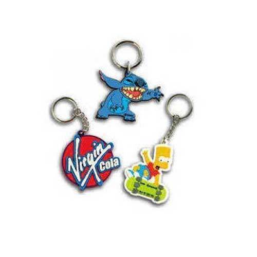 Washable Cartoon Character 30 Mm Pvc Flexible Key Ring