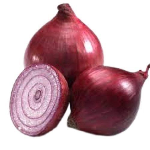 Naturally Grown Round Shape Raw Red Onion Shelf Life: 3 Days