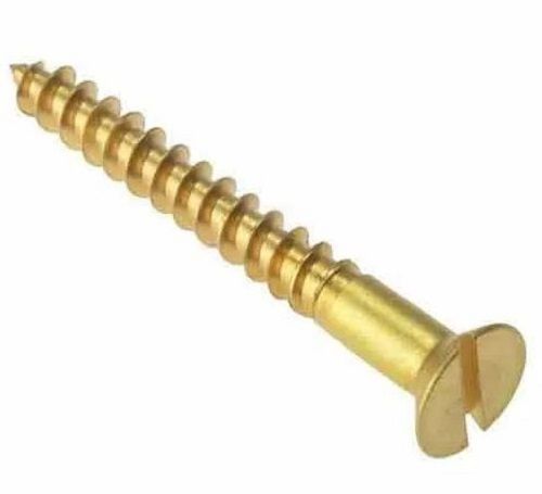 Round Head Brass Wood Screw Application: Industrial