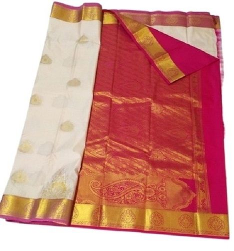 Printed South Style Traditional Festival Wear Art Silk Sarees For Women