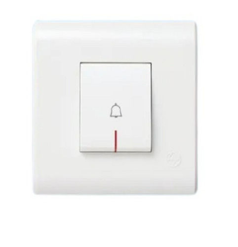 White Rectangular Poly Carbonate Electrical Modular Switches