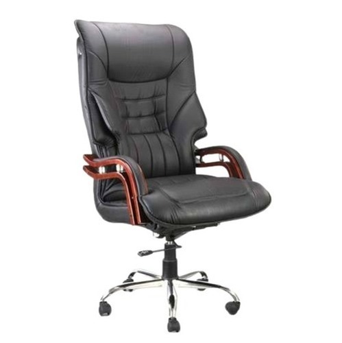 Stainless Steel And Synthetic Leather Rotatable Office Chair at
