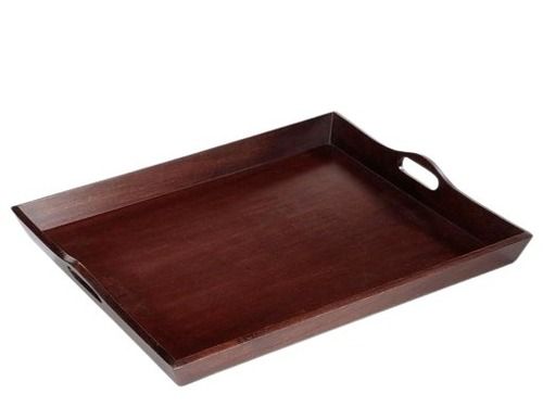 15.2x8.2 Inches Polished Finished Wooden Antique Imitation Rectangular Tray