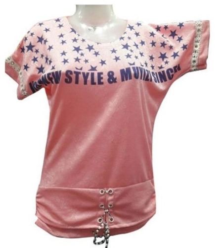 25 इंच लेडीज़ प्रिंटेड समर एंड डेली वियर राउंड नेक सॉफ्ट रेयॉन टॉप साइज़: बड़ा