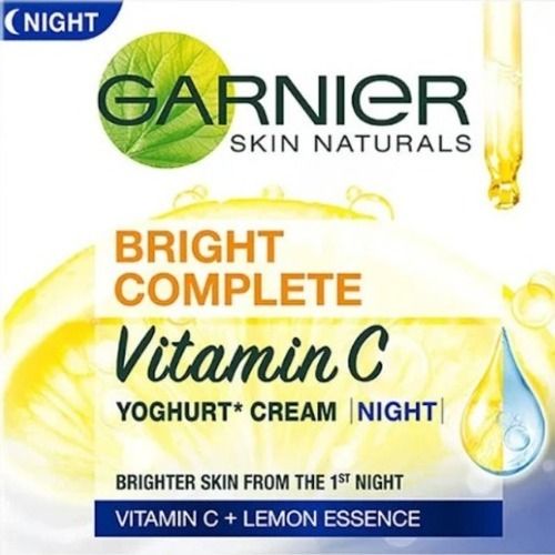 40 Gram Bright Complete Vitamin C And Lemon Essence Yoghurt Night Cream  Color Code: White