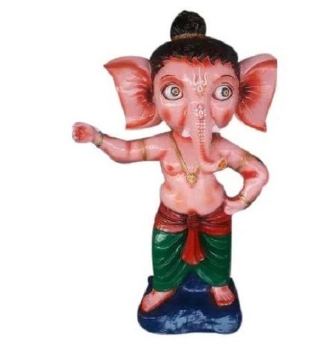 Durable 5 Feet Hight Polish Finish Fiber Standing Ganesha Statue