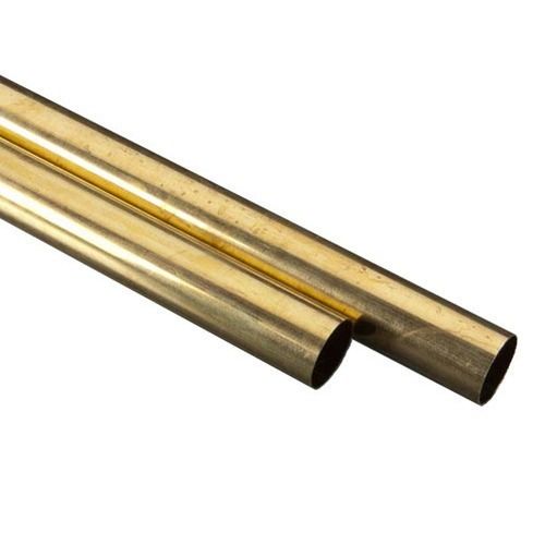 Golden 6 Feet 1.25 Mm Thick Industrial Grade Round Cold Rolled Aluminium Brass Tube