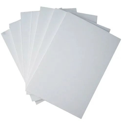 White 8X4 Inches 2.5 Mm Thick Rectangular Plain Poly Vinyl Chloride Sunboard Sheets