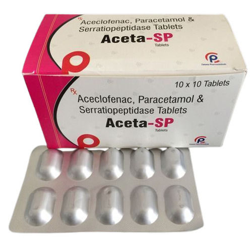 Aceclofenac Paracetamol And Serrati Peptidase Tablets General Medicines