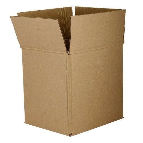 Rectangular Matte Finished Plain Paper Corrugated Packaging Box, Size 8x8x6 Inches