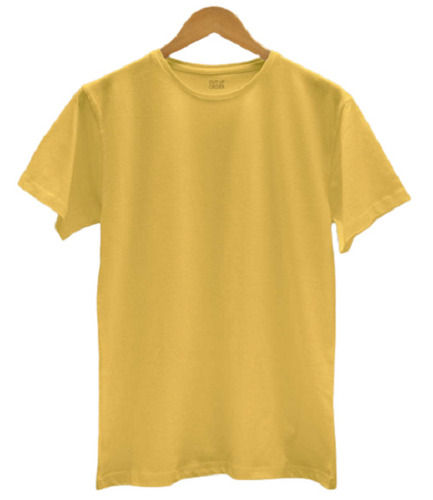 Short Sleeves And O Neck Casual Wear Plain Cotton T Shirt For Mens