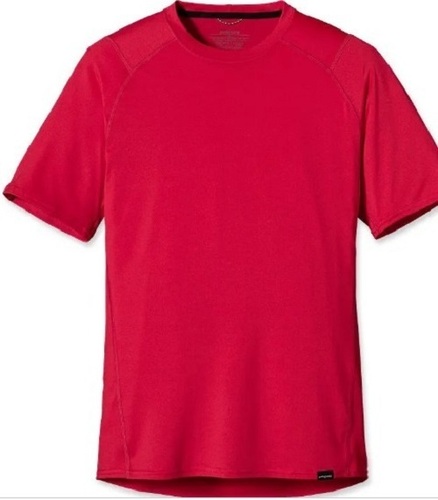 Short Sleeves Round Neck Plain Cotton Mens T-Shirt