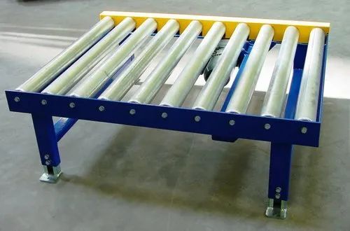 Crunchy & Spicy Single Phase Rectangular Shape Roller Conveyor For Moving Goods