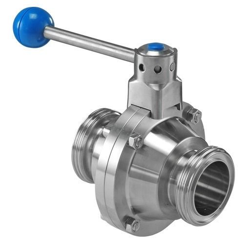 Silver 25 Mm Thick Manual Stainless Steel Dairy Valves For Industries