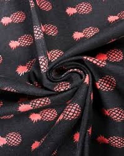 Black 58 Inch Width Light In Weight Printed Cotton Canvas Fabric