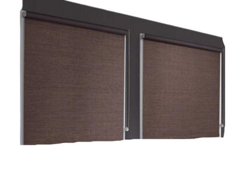 Brown Blackout And Waterproof Horizontal Window Pvc Roller Blinds