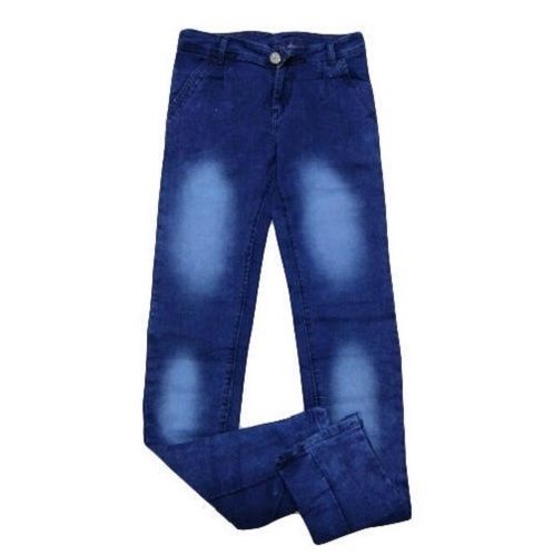 Mens Casual Wear Plain Pattern Skinny Fit Button Closure Denim Jeans