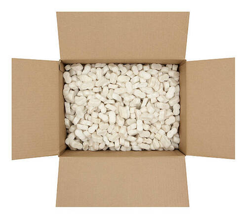 Packing Peanuts - Expanded Polystyrene Material, All Sizes, White Color, Lightweight Features