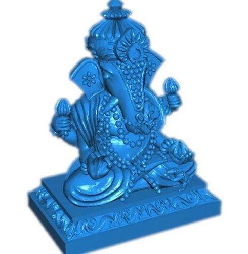 Easy To Clean 6Inch Coated Fiber Lord Ganesha Statue 