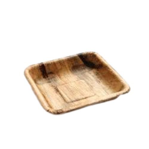 15 Inch Square Shape Brown Areca Leaf Plates