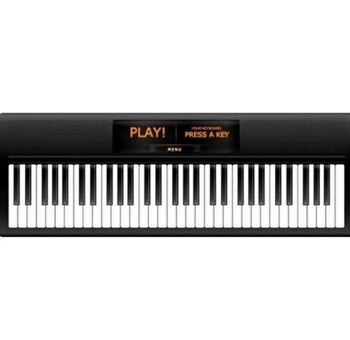 Black And White 30 Inches Polyvinyl Chloride Plastic Electric Musical Keyboard For Concert