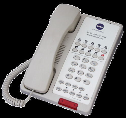 41t-18 Bittel Hospitality White Hotel Room Telephone