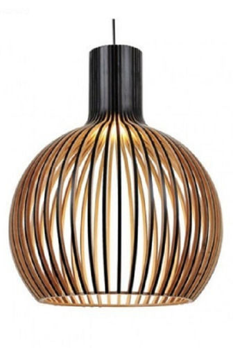 Golden Fluorescent Round Iron Pendant Lamps