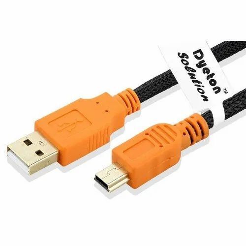 Brown Heat Resistant Plastic Usb Data Cable For Charging And Data Transfer