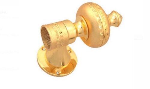 Golden Modern Polished Finish Brass Curtain Bracket 