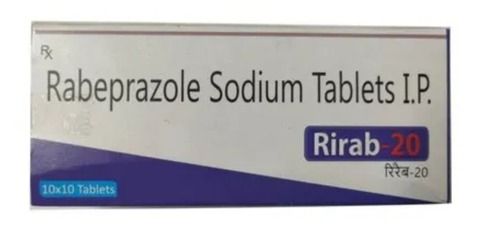 Rabeprazole Sodium Tablets - Pack of 100 Tablets, Reduces Stomach Acid, Heals Ulcers, Recommended by Doctors