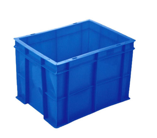 Blue Rectangular And Unbreakable Color Coated Plain Polypropylene Plastic Crate