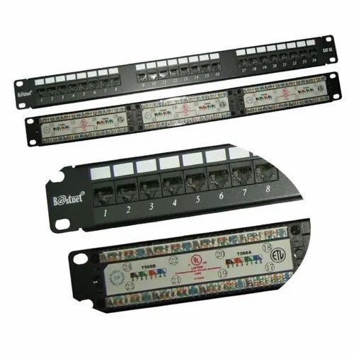 Robust Design Rectangular Light-Duty 24 Port Jack Panel