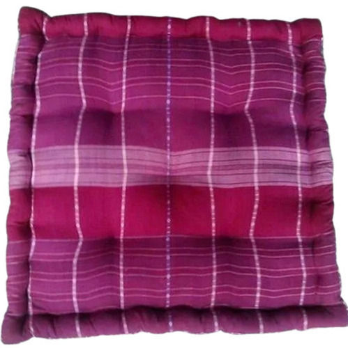 Multicolor Soft And Unfadable Cotton Filled Box Cushion, 12X12 Inches