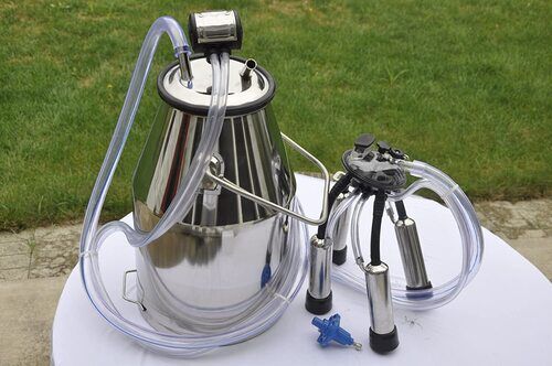 Stainless Steel Portable Single Bucket Milk Suction Pump
