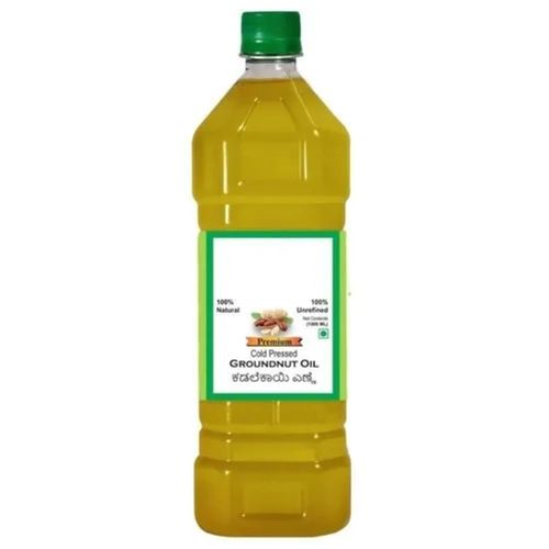 1000ml Rich In Vitamin E Natural Cold Pressed Groundnut Oil For Cooking